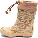 Bisgaard - Kids Thermo - Regenlaars - Beige - Rubber - Bladerenpatroon