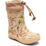Bisgaard - Kids Thermo - Regenlaars - Beige - Rubber - Bladerenpatroon