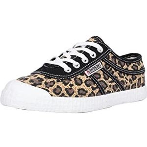 Kawasakivoor vrouwen. K192029 Trainers K-Players Star bruin (41), Stof, Plat, Veters, Casual, Dierenprint