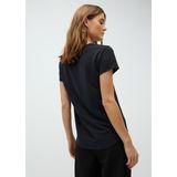 Basic zwart V-hals T-shirt Luvanna - mbyM