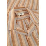 Forét Otter Seersucker Ss Shirt Overhemden Heren - Bruin - Maat L