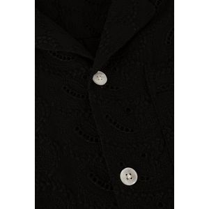 Forét - Leo Paisley Shirt - Overhemd - Zwart