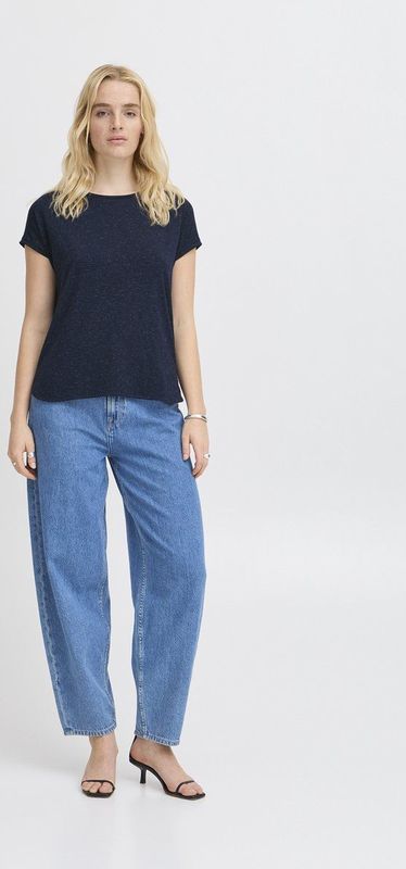 Ichi - Rebel SS6 - T-shirt - Zwart - Katoen