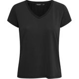 SOAKED IN LUXURY SLColumbine V-neck SS - Black Black