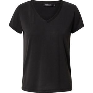 SOAKED IN LUXURY SLColumbine V-neck SS - Black Black