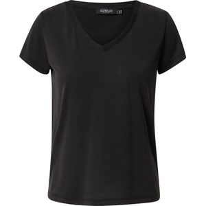 SOAKED IN LUXURY SLColumbine V-neck SS - Black Black
