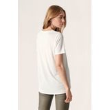 Soaked in Luxury - Columbine - T-shirt - V-hals - Korte Mouwen - Normale Pasvorm