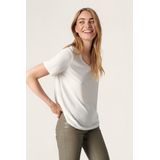 Soaked in Luxury - Columbine - T-shirt - V-hals - Korte Mouwen - Normale Pasvorm