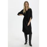 Jurk Zaya - Effen - Viscose - Driekwart Mouw - Normale Pasvorm