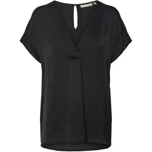 InWear - Rinda Iw Top Bluser - Blouse - Zwart - Korte Mouwen