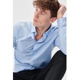 Matinique - Overhemd - Cambray Blue - Katoen - Lange Mouwen