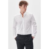 Matinique - Overhemd - Blauw - Katoen - Lange Mouwen