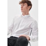 Matinique - Overhemd - Blauw - Katoen - Lange Mouwen