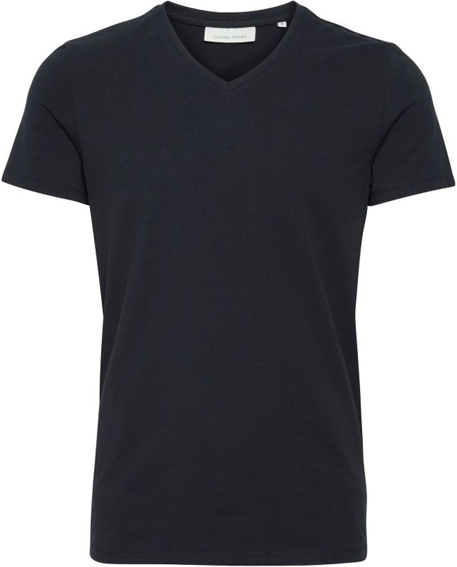 CASUAL FRIDAY - CFLincoln - T-shirt - Night Navy - V-hals - Korte Mouwen - Slim Fit
