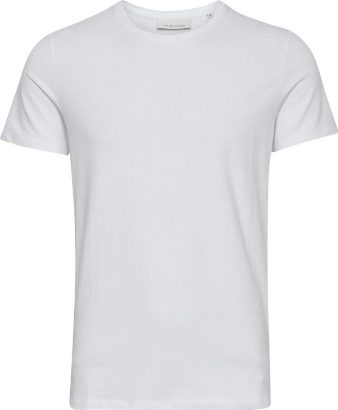 Casual Friday - David - Shirt - Wit - Slanke Pasvorm - Kwartmouw