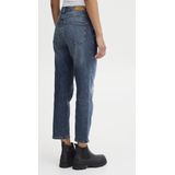 ICHI IHTWIGGY Raven Damesjeans, denim broek met stretch, rechte snit, crop lengte, Medium Blue (19037), 27