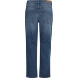 ICHI IHTWIGGY Raven Damesjeans, denim broek met stretch, rechte snit, crop lengte, Medium Blue (19037), 27