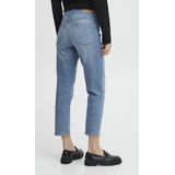 Ichi - Jeans - Dames - Blauw - Katoen - High Waist Straight Leg