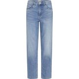 Ichi - Jeans - Dames - Blauw - Katoen - High Waist Straight Leg