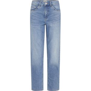 Ichi - Jeans - Dames - Blauw - Katoen - High Waist Straight Leg