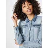 ICHI - Jeansjas - Dames - Regular Fit - Met Knoopsluiting - Twee Steekzakken