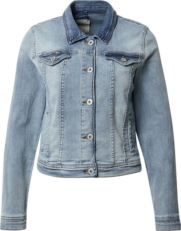 ICHI - Jeansjas - Dames - Regular Fit - Met Knoopsluiting - Twee Steekzakken