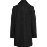 Wollen Jas - Middellang - Reverskraag - V-hals - Regular Fit - Dames