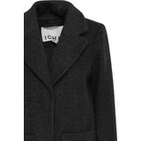 Wollen Jas - Middellang - Reverskraag - V-hals - Regular Fit - Dames