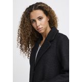 Wollen Jas - Middellang - Reverskraag - V-hals - Regular Fit - Dames