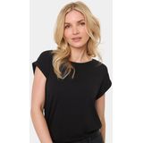 Saint Tropez - Zwart - T-shirt - Dames - Met Boothals