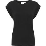 Saint Tropez - Zwart - T-shirt - Dames - Met Boothals