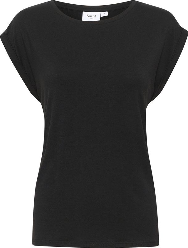 Saint Tropez - Zwart - T-shirt - Dames - Met Boothals