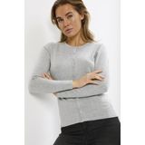 Saint Tropez - A8661 - Cardigan - Pearl Grey Melange - 80% Viscose, 20% Polyamide