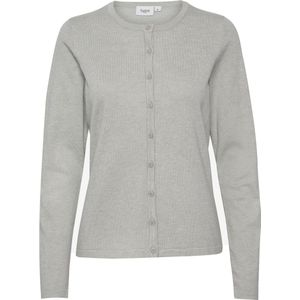 Saint Tropez - A8661 - Cardigan - Pearl Grey Melange - 80% Viscose, 20% Polyamide