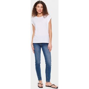 Saint Tropez - U1520 - T-Shirt - Bright White - 95% Lyocell, 5% Elastaan