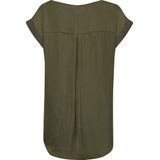 Saint Tropez - P1326 - Blousetop - Army Green - 100% Polyester