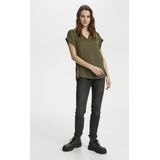 Saint Tropez - P1326 - Blousetop - Army Green - 100% Polyester