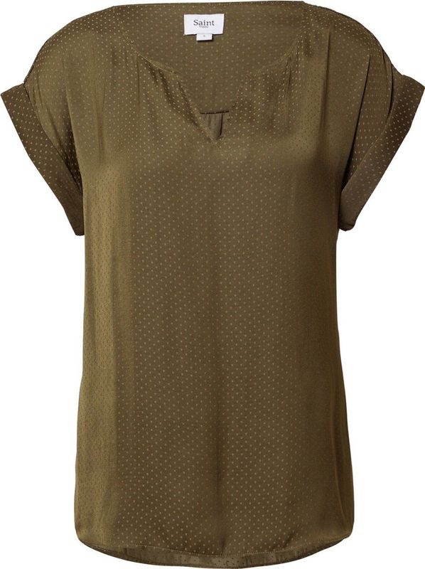 Saint Tropez - P1326 - Blousetop - Army Green - 100% Polyester