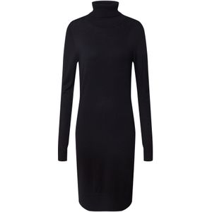 Saint Tropez - Milasz Rollneck Dress - Tricot Jurk - Zwart - 80% Viscose, 20% Polyamide