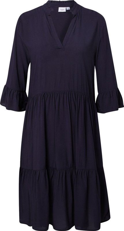 Saint Tropez - Edasz Solid Dress - Jurk - Blue Deep - 100% Viscose