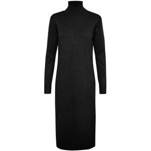 Saint Tropez - Gebreide Jurk - Zwart - 80% Viscose 20% Polyamide