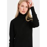 Saint Tropez - Gebreide Jurk - Zwart - 80% Viscose 20% Polyamide