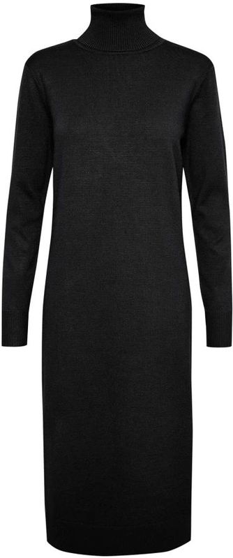 Saint Tropez - Gebreide Jurk - Zwart - 80% Viscose 20% Polyamide