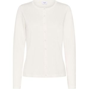 Cardigan - Ice - Katoen - Ronde Hals - Lange Mouwen - Getailleerd