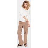 Saint Tropez - Milasz R-Neck Pullover - Gebreid - Ice - 80% Viscose, 20% Polyamide