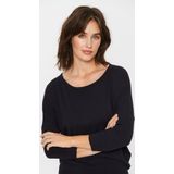 Saint Tropez - A2561 Milasz R-Neck Pullover - Gebreid - Night Sky - 80% Viscose, 20% Polyamide