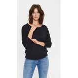 Saint Tropez - A2561 Milasz R-Neck Pullover - Gebreid - Night Sky - 80% Viscose, 20% Polyamide