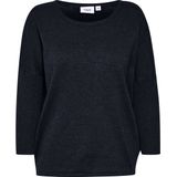 Saint Tropez - A2561 Milasz R-Neck Pullover - Gebreid - Night Sky - 80% Viscose, 20% Polyamide
