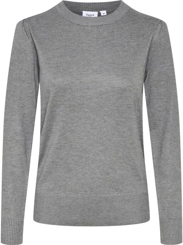 Saint Tropez - Pullover - Mist Grey Melange - 80% Viscose 20% Polyamide