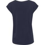 T-shirt - Effen - Jersey - Ronde Hals - Kwartmouw - Normale Pasvorm